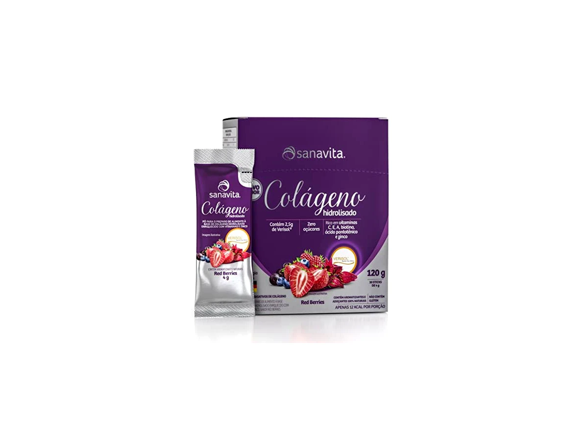 Revisão Colágeno Hidrolisado Verisol com Ácido Hialurônico Sabor Frutas Vermelhas 270g - Sanavita: a melhor escolha dupla para pele e articulações após os 50