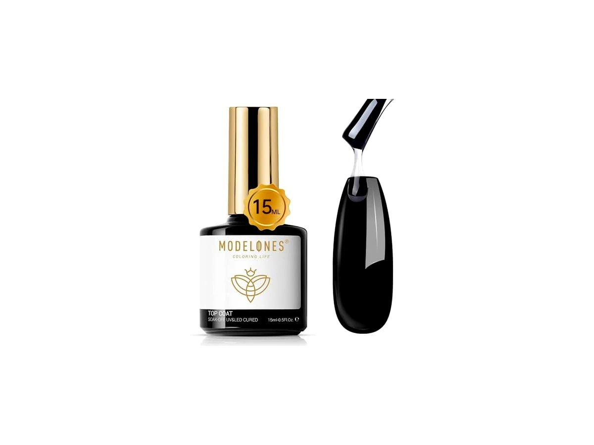 modelones Gel Top Coat, esmalte em gel de 15ml