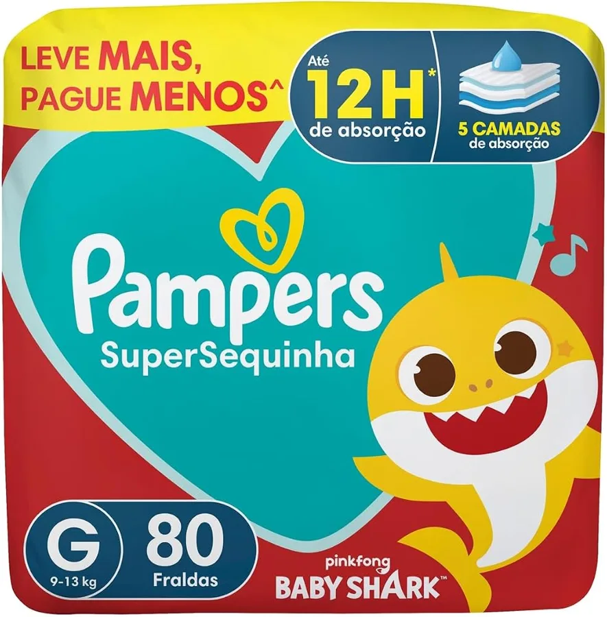 Pampers Supersequinha G 80 unidades