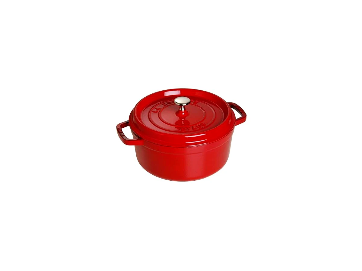 Staub Caçarola Redonda La Cocotte em Ferro Fundido 24cm Cereja