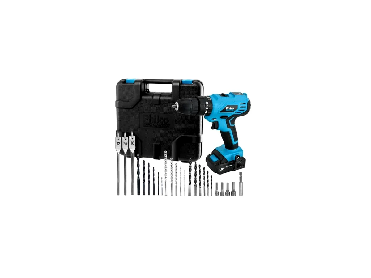 Parafusadeira e Furadeira a Bateria Philco Force PPF01M 4,8V