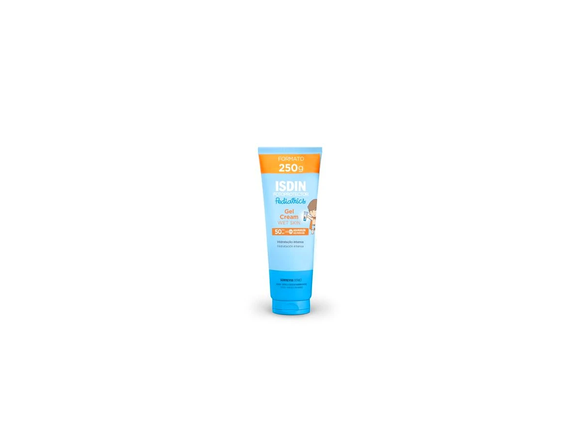 Revisão ISDIN Fotoprotector Pediatrics Gel Cream Wet Skin FPS 50 (250ml): a melhor escolha para reaplicação na pele molhada