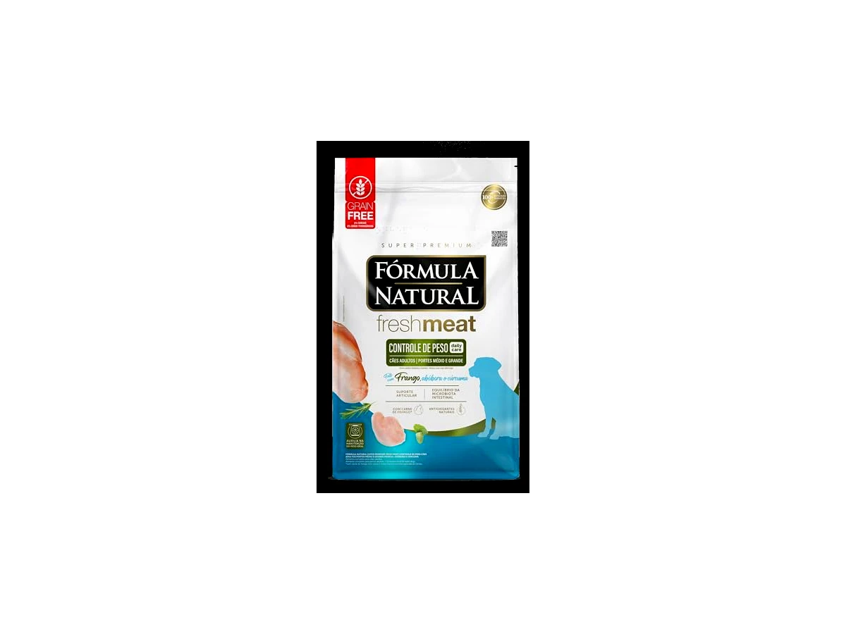 Ração Fórmula Natural Fresh Meat Sabor Frango, Mandioca e Cúrcuma