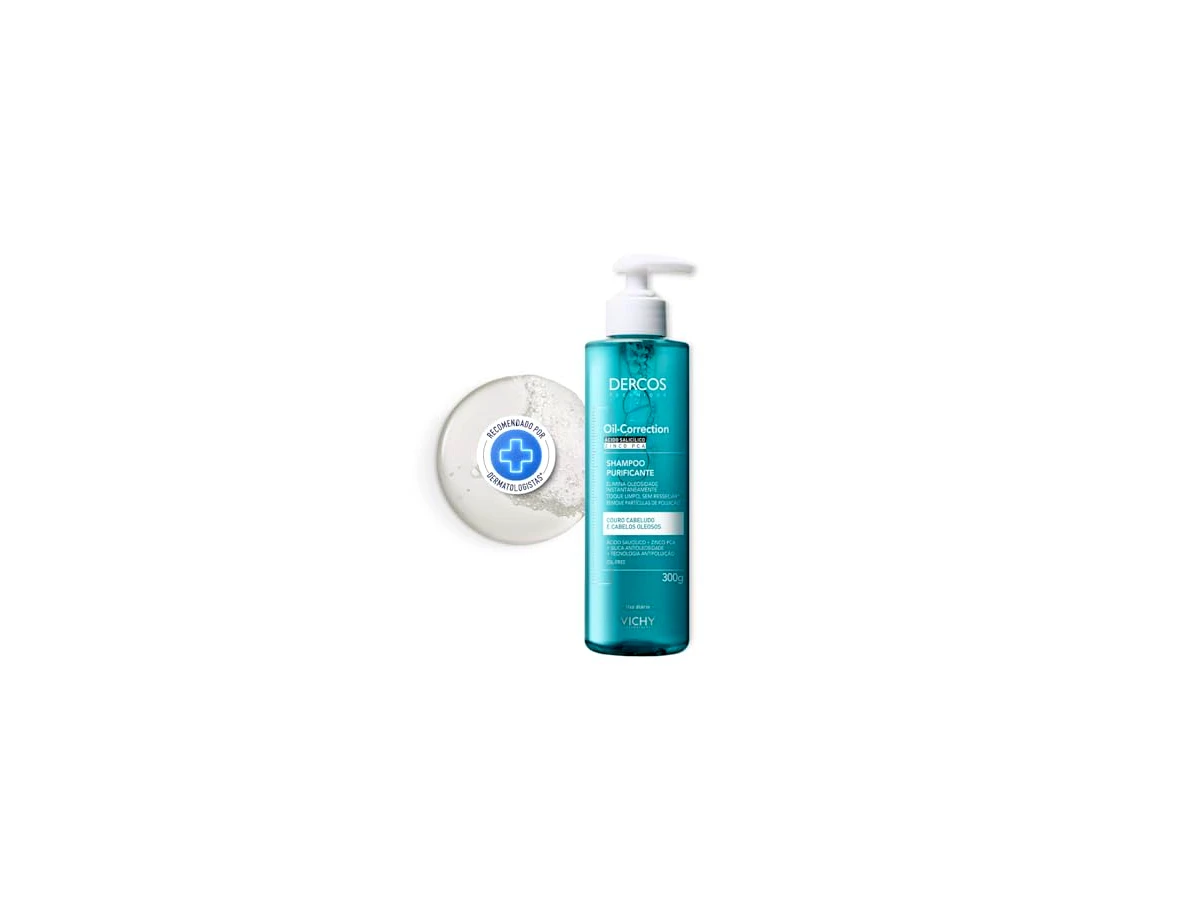 Revisão Vichy Dercos Oil-Correction Shampoo Purificante Antioleosidade 300g: o fim da necessidade de lavagens diárias para raízes extremas