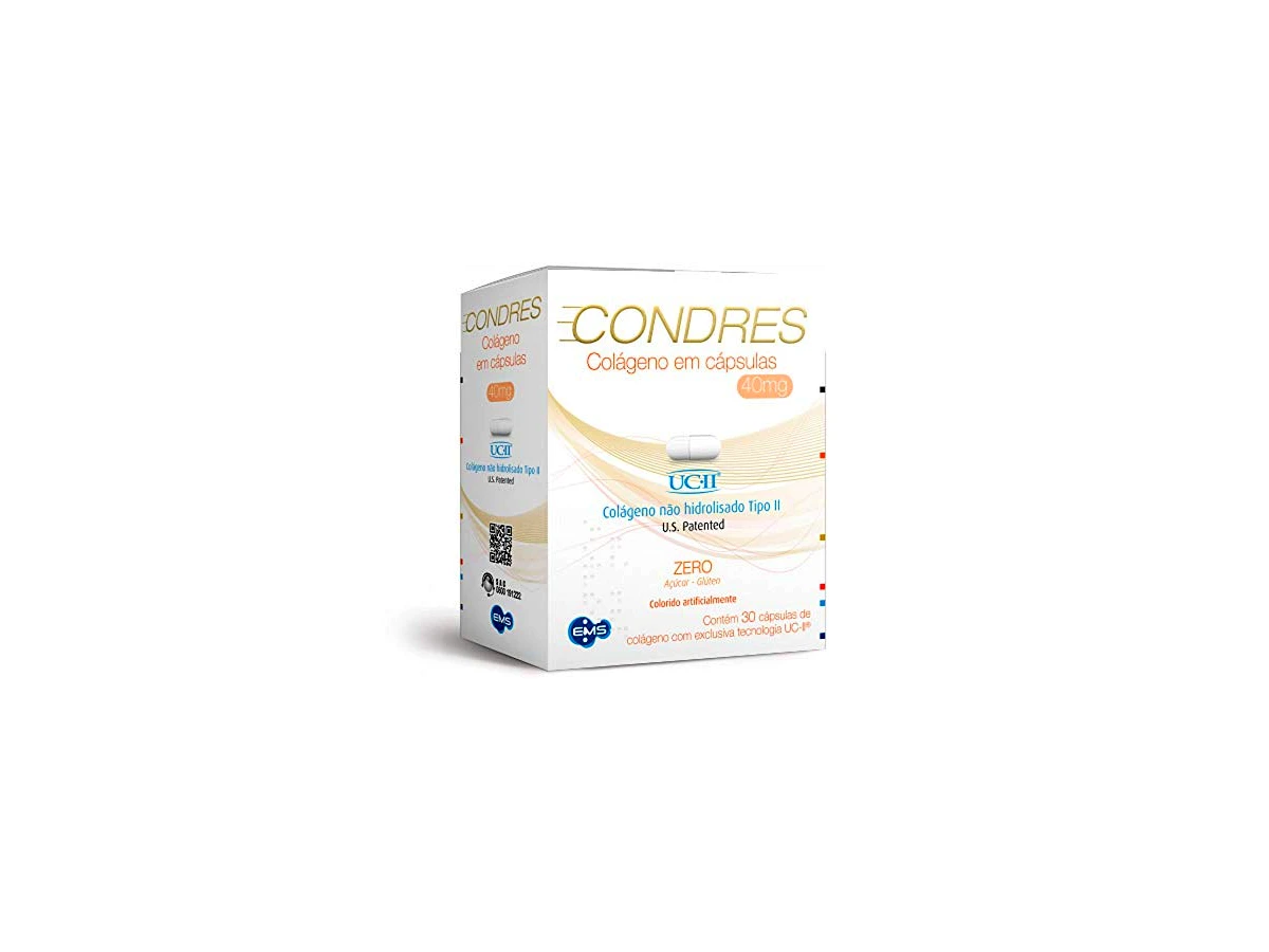 Revisão Condres Colágeno Não Hidrolisado Tipo II 40mg - 60 Cápsulas (EMS): a escolha minimalista para proteger as articulações