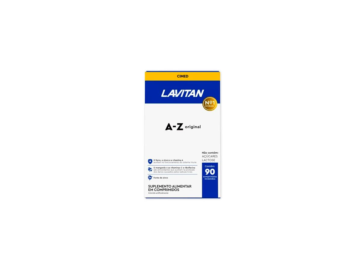 Revisão Lavitan A-Z Original Suplemento Vitamínico Cimed - 90 Comprimidos Revestidos: a suplementação de entrada mais barata do mercado