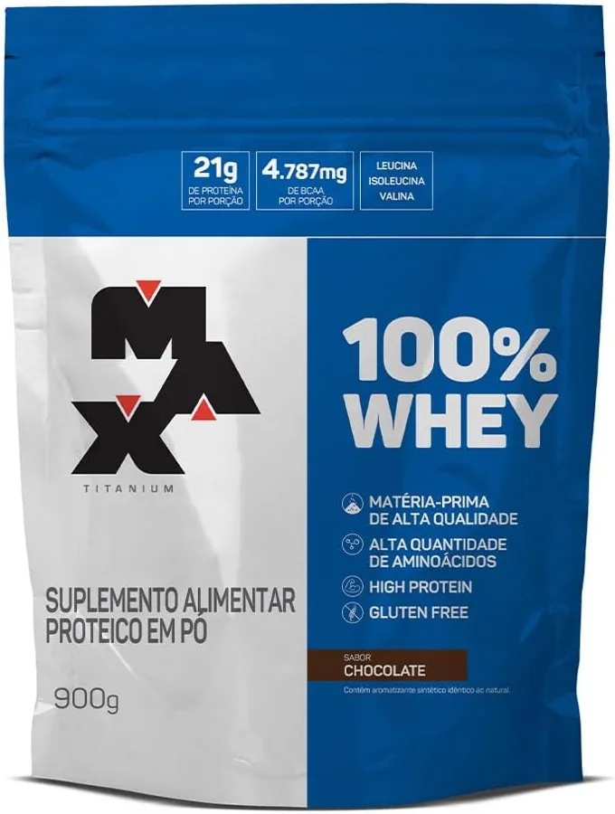 Max Titanium 100% Whey Refil 900 g
